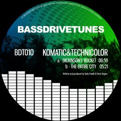 Cover Technicolour & Komatic - The Entire City