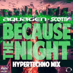Cover Aquagen & Scotty - Because The Night (Hypertechno Extended Mix)