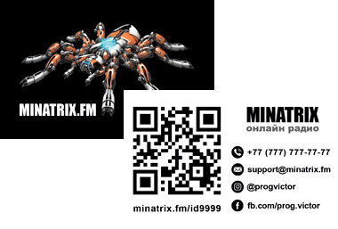 Пример евровизитки